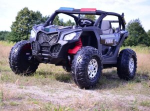 Super-Toys MEGA BUGGY UTV POLICJA TURBO R FOX DLA 2 DZIECI 4X200 W, 24V, SUPER MOC, WSPOMAGANIE/XB2118 21