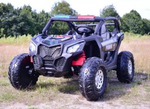 Super-Toys MEGA BUGGY UTV POLICJA TURBO R FOX DLA 2 DZIECI 4X200 W, 24V, SUPER MOC, WSPOMAGANIE/XB2118 22
