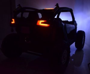 Super-Toys MEGA BUGGY UTV POLICJA TURBO R FOX DLA 2 DZIECI 4X200 W, 24V, SUPER MOC, WSPOMAGANIE/XB2118 30