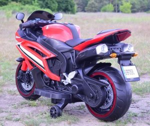 Super-Toys WIELKI MOTOR NA AKUMULATOR - GAZ W MANETCE, HAMULEC, ŚWIECĄCE KOŁA - SUPER JAKOSĆ/SD-R6 13