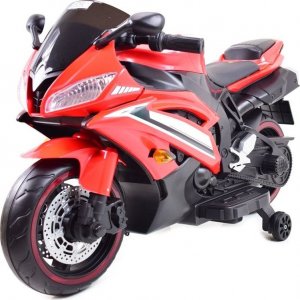 Super-Toys WIELKI MOTOR NA AKUMULATOR - GAZ W MANETCE, HAMULEC, ŚWIECĄCE KOŁA - SUPER JAKOSĆ/SD-R6 18