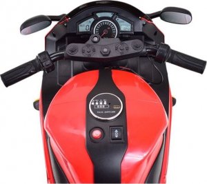 Super-Toys WIELKI MOTOR NA AKUMULATOR - GAZ W MANETCE, HAMULEC, ŚWIECĄCE KOŁA - SUPER JAKOSĆ/SD-R6 7