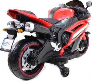 Super-Toys WIELKI MOTOR NA AKUMULATOR - GAZ W MANETCE, HAMULEC, ŚWIECĄCE KOŁA - SUPER JAKOSĆ/SD-R6 9