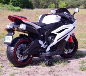 Super-Toys WIELKI MOTOR NA AKUMULATOR - GAZ W MANETCE, HAMULEC, ŚWIECĄCE KOŁA - SUPER JAKOSĆ/SD-R6 11