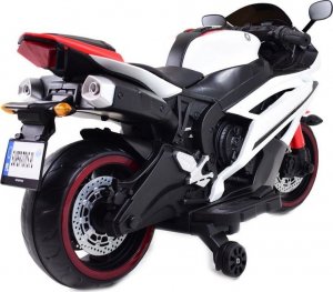 Super-Toys WIELKI MOTOR NA AKUMULATOR - GAZ W MANETCE, HAMULEC, ŚWIECĄCE KOŁA - SUPER JAKOSĆ/SD-R6 13