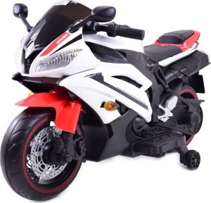 Super-Toys WIELKI MOTOR NA AKUMULATOR - GAZ W MANETCE, HAMULEC, ŚWIECĄCE KOŁA - SUPER JAKOSĆ/SD-R6 3