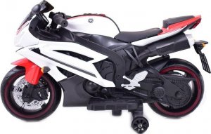 Super-Toys WIELKI MOTOR NA AKUMULATOR - GAZ W MANETCE, HAMULEC, ŚWIECĄCE KOŁA - SUPER JAKOSĆ/SD-R6 4