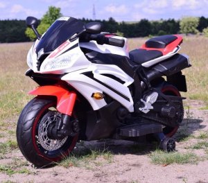 Super-Toys WIELKI MOTOR NA AKUMULATOR - GAZ W MANETCE, HAMULEC, ŚWIECĄCE KOŁA - SUPER JAKOSĆ/SD-R6 8