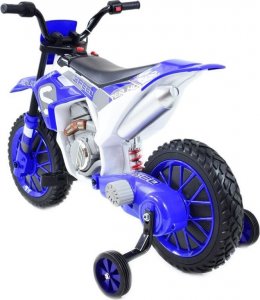 Super-Toys MEGA MOTOR ENDURO - MIĘKKIE KOŁA, AMORTYZATOR, 12V, WALIZKA SUPER JAKOŚĆ/XMX616 13