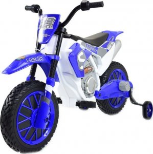 Super-Toys MEGA MOTOR ENDURO - MIĘKKIE KOŁA, AMORTYZATOR, 12V, WALIZKA SUPER JAKOŚĆ/XMX616 3