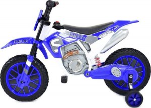 Super-Toys MEGA MOTOR ENDURO - MIĘKKIE KOŁA, AMORTYZATOR, 12V, WALIZKA SUPER JAKOŚĆ/XMX616 4