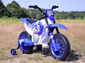 Super-Toys MEGA MOTOR ENDURO - MIĘKKIE KOŁA, AMORTYZATOR, 12V, WALIZKA SUPER JAKOŚĆ/XMX616 6