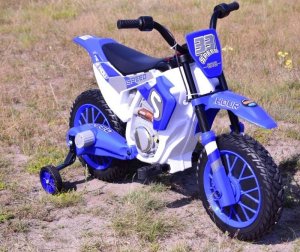 Super-Toys MEGA MOTOR ENDURO - MIĘKKIE KOŁA, AMORTYZATOR, 12V, WALIZKA SUPER JAKOŚĆ/XMX616 7