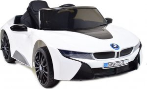 Super-Toys ORYGINALNE BMW I8 - MIĘKKIE KOŁA, MIĘKKIE SIEDZENIE/JE1001 1