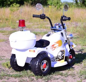 Super-Toys PIERWSZY MOTOR CHOPPER NA AKUMULATOR - KOGUT, MIĘKKIE SIEDZENIE, PASY/LL778 11