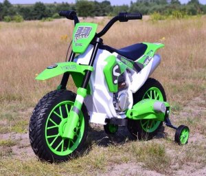 Super-Toys MEGA MOTOR ENDURO - MIĘKKIE KOŁA, AMORTYZATOR, 12V, WALIZKA SUPER JAKOŚĆ/XMX616 13