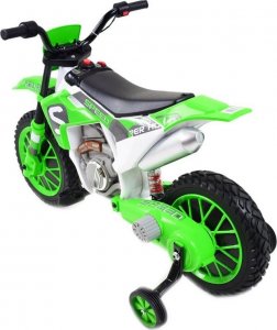 Super-Toys MEGA MOTOR ENDURO - MIĘKKIE KOŁA, AMORTYZATOR, 12V, WALIZKA SUPER JAKOŚĆ/XMX616 16