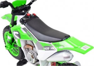 Super-Toys MEGA MOTOR ENDURO - MIĘKKIE KOŁA, AMORTYZATOR, 12V, WALIZKA SUPER JAKOŚĆ/XMX616 18