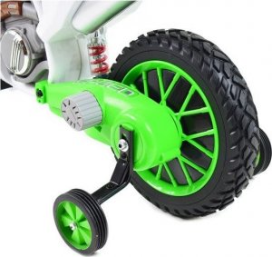 Super-Toys MEGA MOTOR ENDURO - MIĘKKIE KOŁA, AMORTYZATOR, 12V, WALIZKA SUPER JAKOŚĆ/XMX616 5