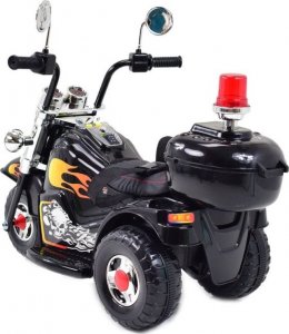 Super-Toys PIERWSZY MOTOR CHOPPER NA AKUMULATOR - KOGUT, MIĘKKIE SIEDZENIE, PASY/LL778 15