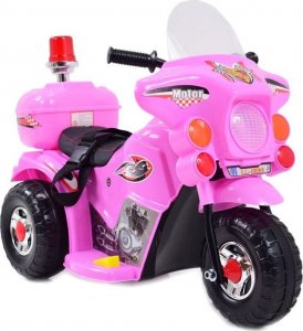 Super-Toys PIERWSZY MOTOR CHOPPER NA AKUMULATOR - KOGUT, MIĘKKIE SIEDZENIE, PASY/LL999 2