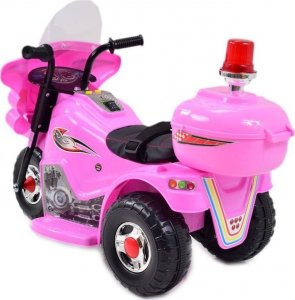 Super-Toys PIERWSZY MOTOR CHOPPER NA AKUMULATOR - KOGUT, MIĘKKIE SIEDZENIE, PASY/LL999 4