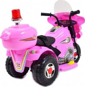 Super-Toys PIERWSZY MOTOR CHOPPER NA AKUMULATOR - KOGUT, MIĘKKIE SIEDZENIE, PASY/LL999 5