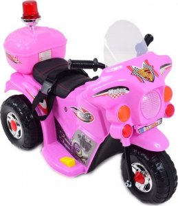 Super-Toys PIERWSZY MOTOR CHOPPER NA AKUMULATOR - KOGUT, MIĘKKIE SIEDZENIE, PASY/LL999 6