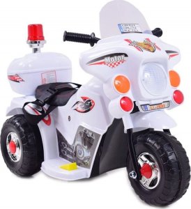 Super-Toys PIERWSZY MOTOR CHOPPER NA AKUMULATOR - KOGUT, MIĘKKIE SIEDZENIE, PASY/LL999 2