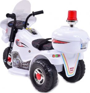 Super-Toys PIERWSZY MOTOR CHOPPER NA AKUMULATOR - KOGUT, MIĘKKIE SIEDZENIE, PASY/LL999 4