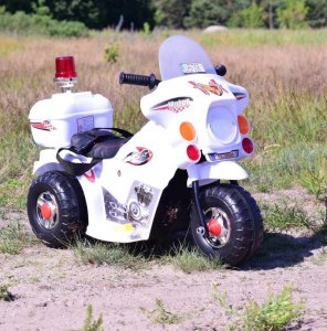 Super-Toys PIERWSZY MOTOR CHOPPER NA AKUMULATOR - KOGUT, MIĘKKIE SIEDZENIE, PASY/LL999 6