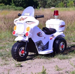 Super-Toys PIERWSZY MOTOR CHOPPER NA AKUMULATOR - KOGUT, MIĘKKIE SIEDZENIE, PASY/LL999 7