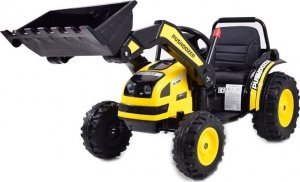 Super-Toys MEGA TRAKTOR Z ŁYŻKĄ - ŁADOWARKĄ. MIĘKKIE SIEDZENIE, PILOT, RADIO FM/HL389 4