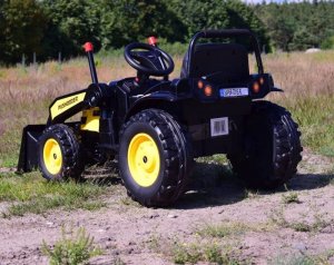 Super-Toys MEGA TRAKTOR Z ŁYŻKĄ - ŁADOWARKĄ. MIĘKKIE SIEDZENIE, PILOT, RADIO FM/HL389 10
