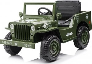 Jokomisiada Wojskowe Auto na akumulator Willys 4x4 + pilot 4