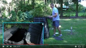 Ekobat Kompostownik EcoSmart* 1000L czarny 10