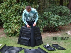 Ekobat Kompostownik 350L wytrzymały 20 lat mrozoodporny 4