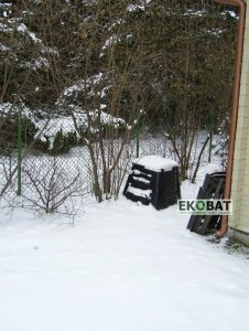 Ekobat Kompostownik 350L wytrzymały 20 lat mrozoodporny 8