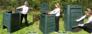 Ekobat Kompostownik Termo 600 l zielony 9
