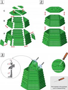 Ekobat Kompostownik Termo XL 1400L 4