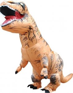 9 Planet Kostium strój dmuchany dinozaur T-REX Gigant brązowy 1.5-1.9m 2