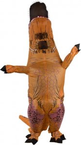 9 Planet Kostium strój dmuchany dinozaur T-REX Gigant brązowy 1.5-1.9m 5