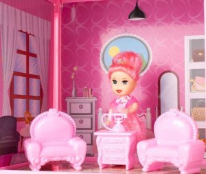 9 Planet Domek dla lalek duża Villa z laleczką do montażu 9