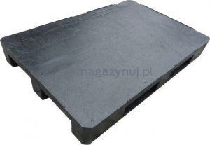 Becker Paleta plastikowa ISO 1200x1000 mm z płozami, z bortnicam na krawędziach (kolor czarny) 4