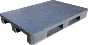 Becker Paleta plastikowa Euro 1200x800 mm, z płozami, powierzchnia antypoślizgowa (kolor czarny) 2