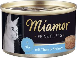 Miamor Miamor Feine Filets puszka Tuńczyk i krewetki - 100g 1