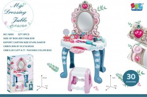 Ramiz Interaktywna toaletka z lustrem i taboretem dla dziewczynek 3+ Światła Dźwięki 22 el. 1