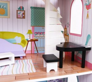 Ramiz Domek Dla Lalek Z Drewna Akcesoria 9