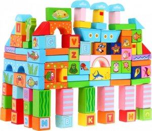 Ramiz Zestaw Klocków z Drewna 100pcs 5