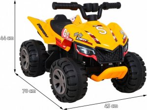 Ramiz Pojazd Quad THE FASTEST Żółty 2